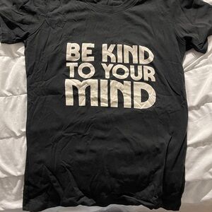 Black Graphic Tee - Be Kind to Your Mind